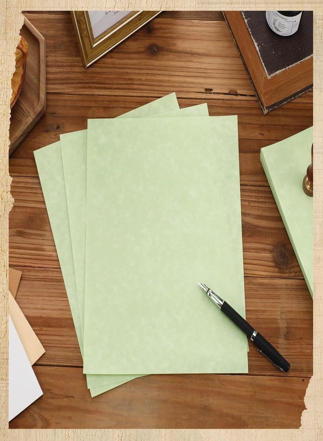 Epakh 200 Sheets Old Age Parchment Paper 8.5 x 11 Inch Standard Letter Vintage Colored Old Parchment Semblance Double Side Printing Paper (Green) - Image 5