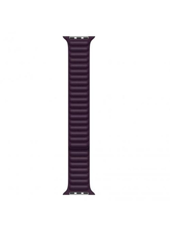VPG - Leather Link Apple Watch42/44 Mm IWatch Series SE Original Magnetic Loop Purbel Strap - Image 1