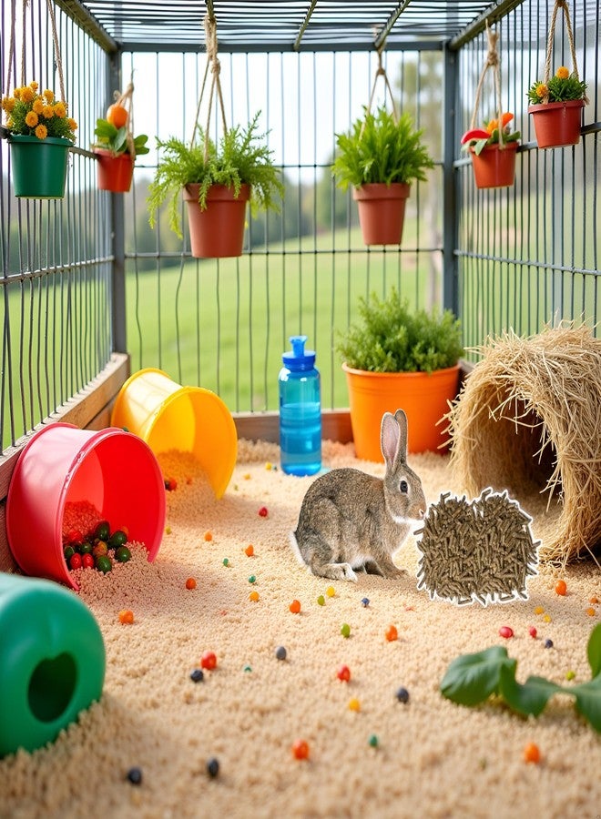 PMK Rabbit Food Pellet Highly Nutritious Diet Suitable for All Type Rabbit & Hamsters (500g, Pack of 1) - Image 4