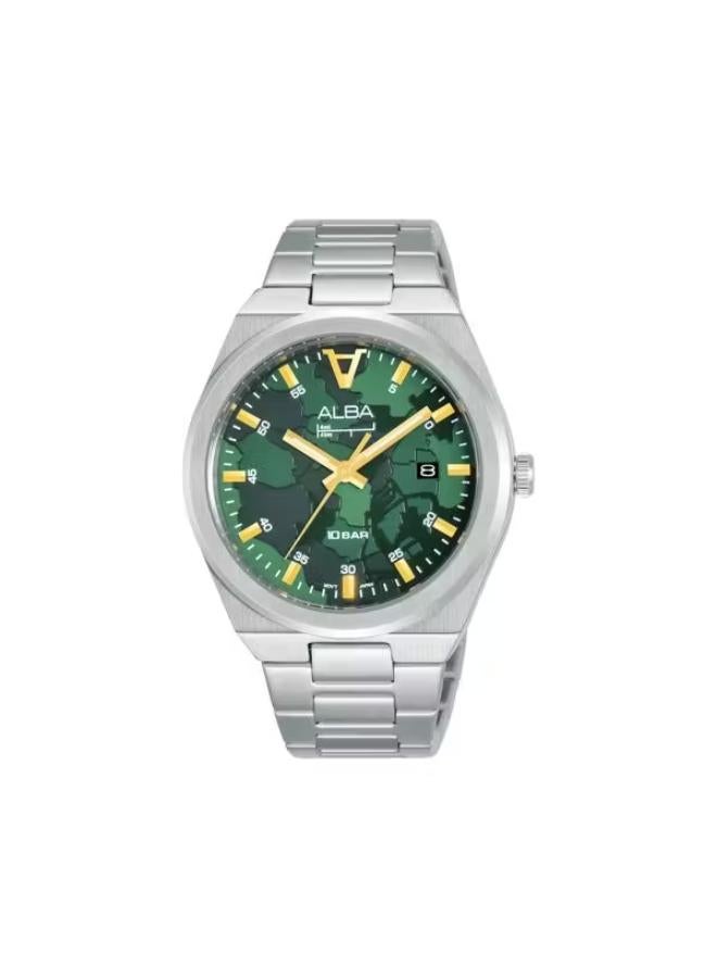 Alba ALBA Men's Watch FLAGSHIP Stainless Bracelet, Green Dial AS9N35X