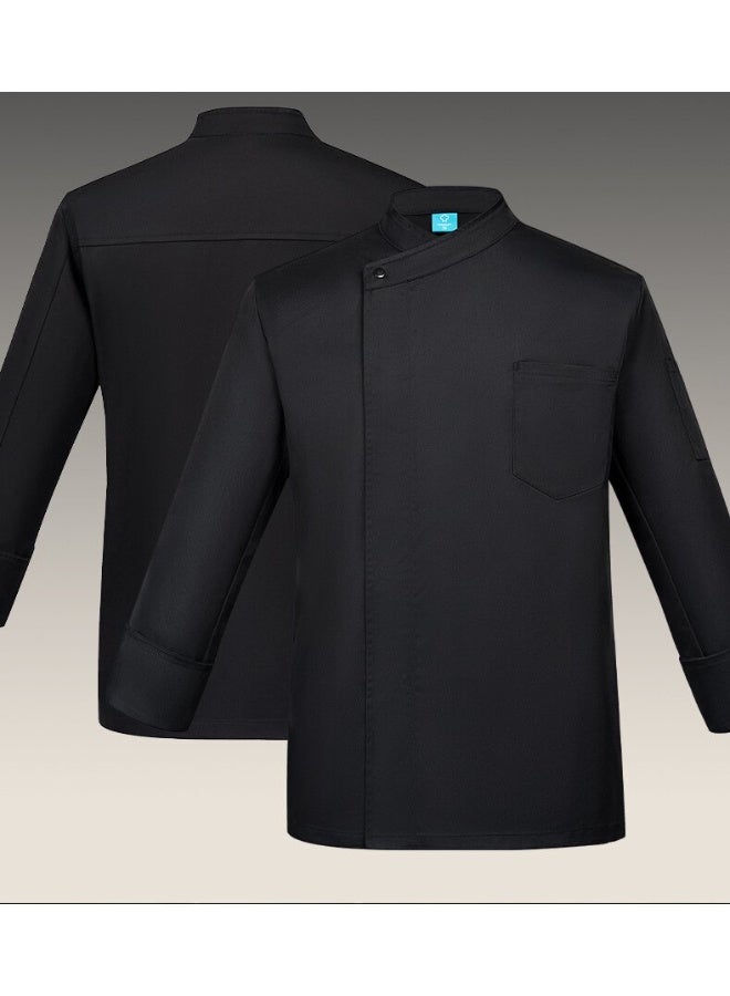 NIBEMINENT Professional Chef Work Clothes Catering Cooking Clothes Tops Restaurant Uniform Kitchen Shirt Hotel Cook Jacket Waiter Overalls - Image 1