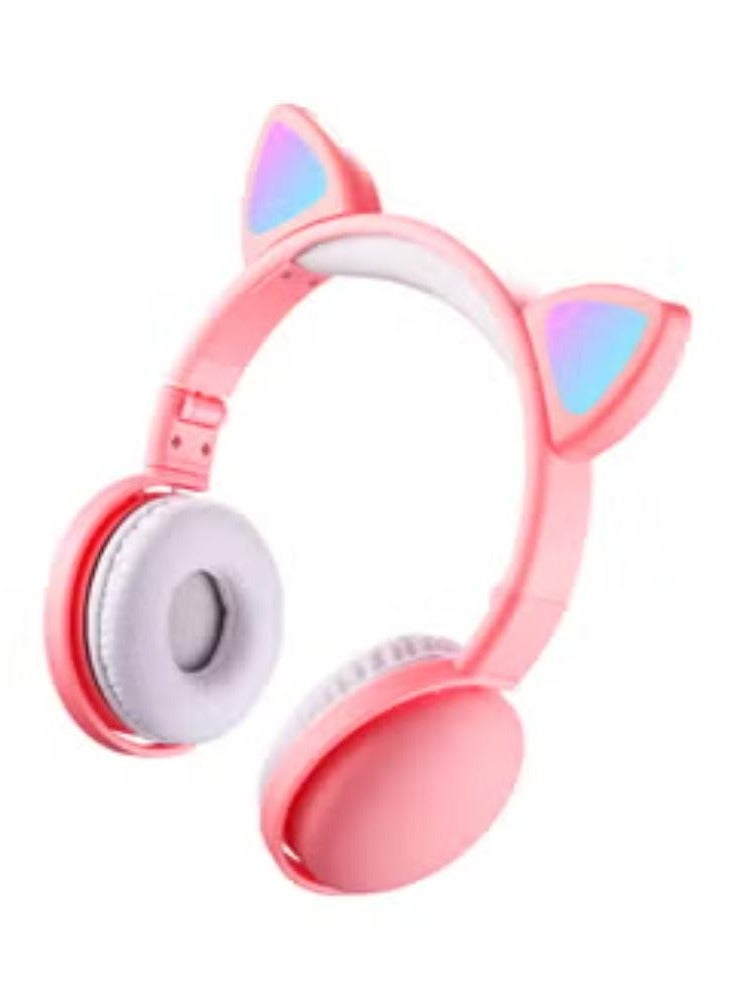 On-Ear Cat Ear Headphones Pink - Image 2