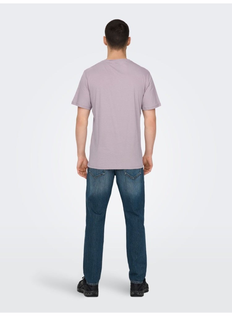 Only & Sons Men's Organic Cotton T-Shirt - Image 3