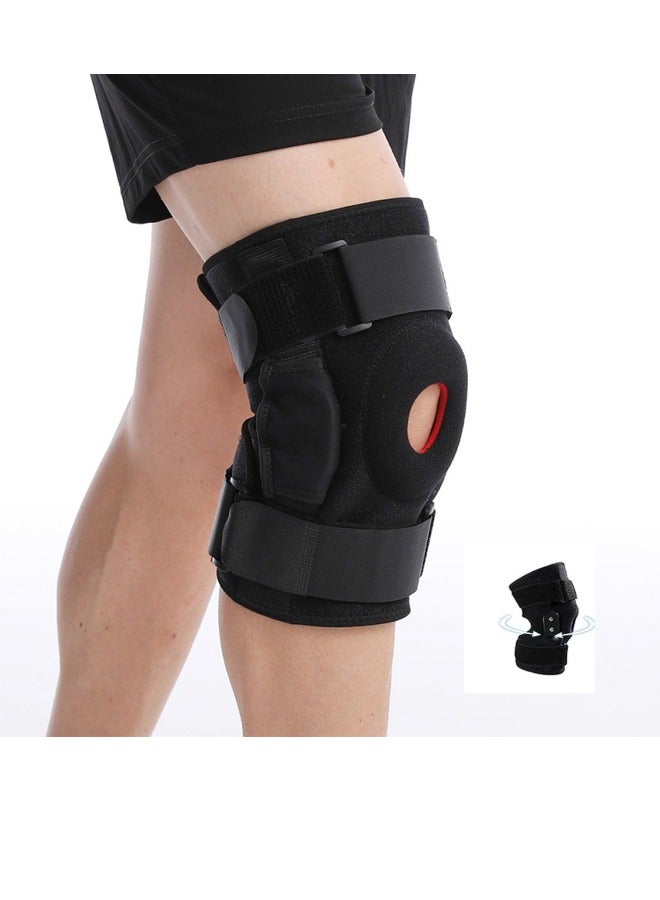 Bukela Women and Men Decompression Knee Brace, Adjustable Support for Knee Pain for Pain Relief Meniscus Tear Running Workout (Black)