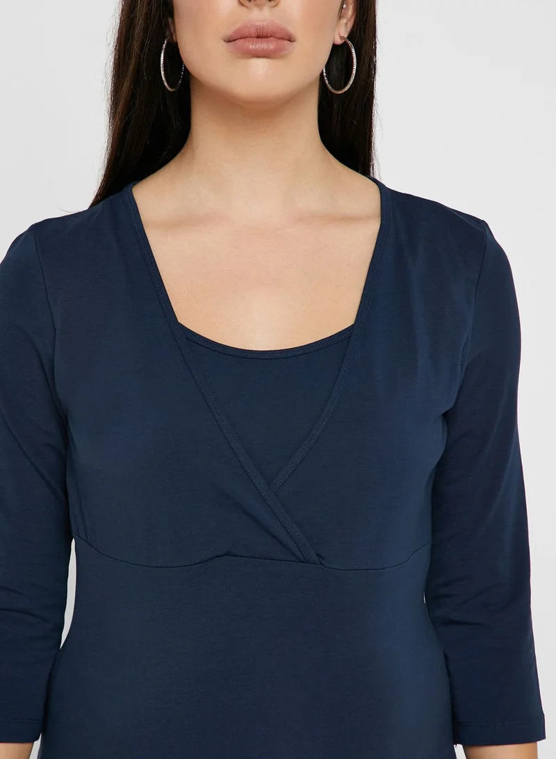 Mamalicious 2 Pack Wrap Nursing Top