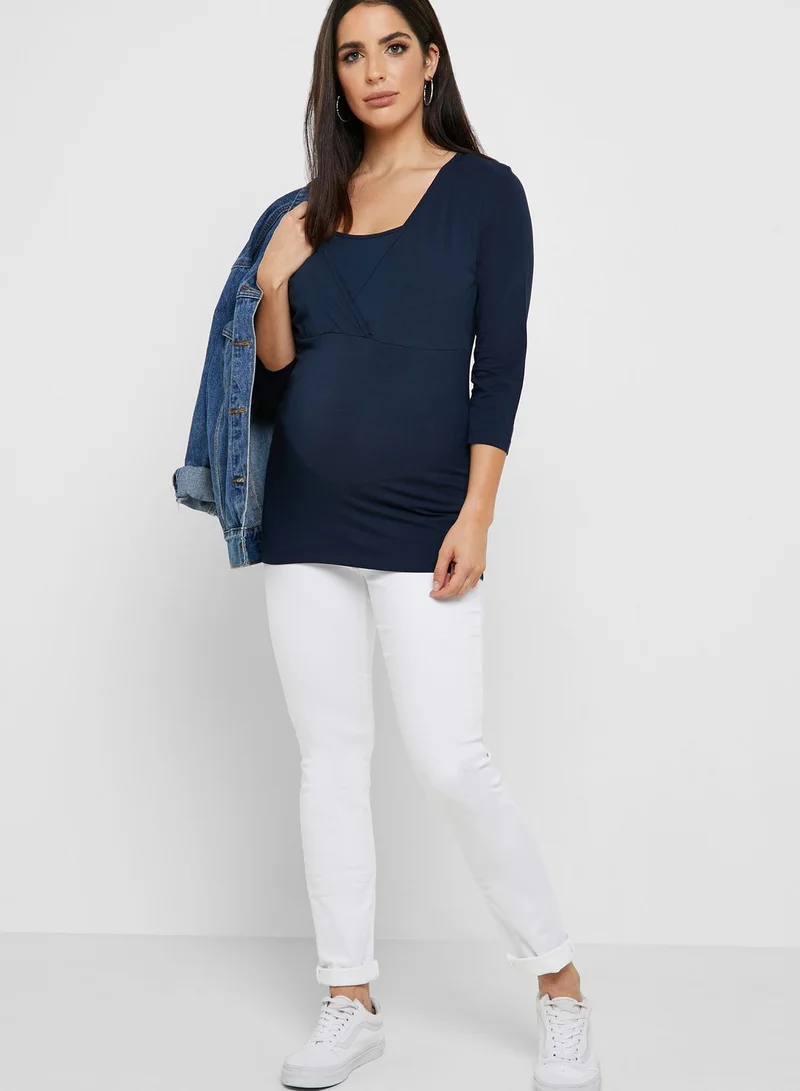 Mamalicious 2 Pack Wrap Nursing Top