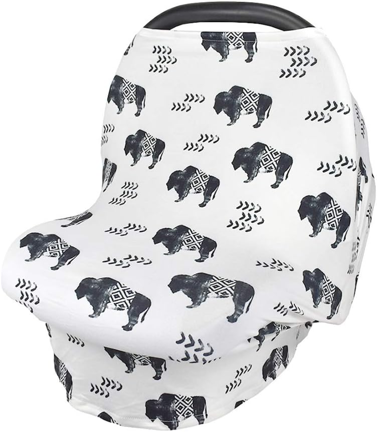 Baby Nursing Cover Stroller Cover Breastfeeding Wrap Breathable Full Coverage Scarf for Boys and Girls