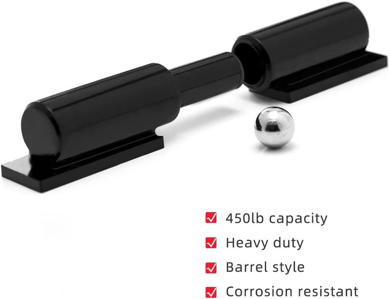 Pixplex Heavy Duty Gate Hinges 5 Inches - 2 Pack Black Iron Door Hinge Barrel Style 450 Lbs Capacity for Swing Door Trailer Ramp Gate - Weld On Install - Image 3