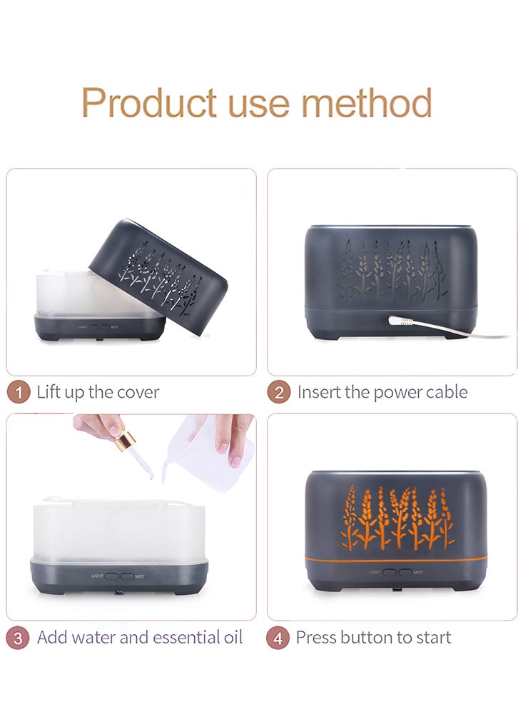 Perfii 200ml Flame Effects LED Aroma Diffuser for Home, Bedroom and Office  - Image 2