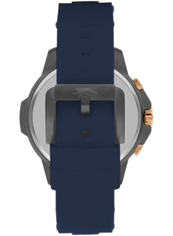 Slazenger SLAZENGER Men's Watch, Multi Function Display and Silicone Strap - SL.9.2212.2.02, Blue