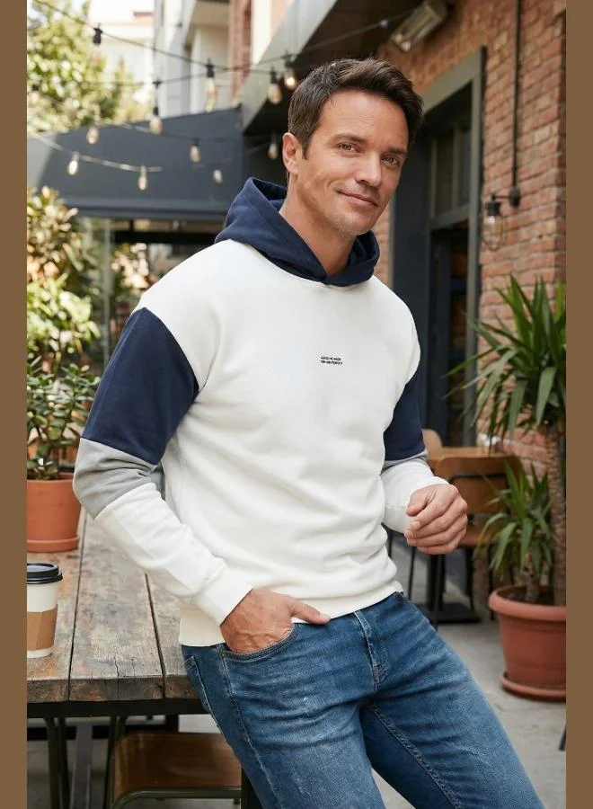 Buratti  Buratti Cotton Relaxed Fit Hooded Furry Soft Raised Sweat Men's SWEAT 5905299 for Men | Best Price UAE