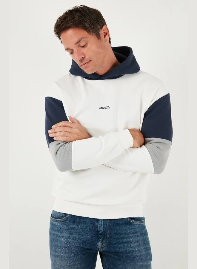 Buratti  Buratti Cotton Relaxed Fit Hooded Furry Soft Raised Sweat Men's SWEAT 5905299 for Men | Best Price UAE