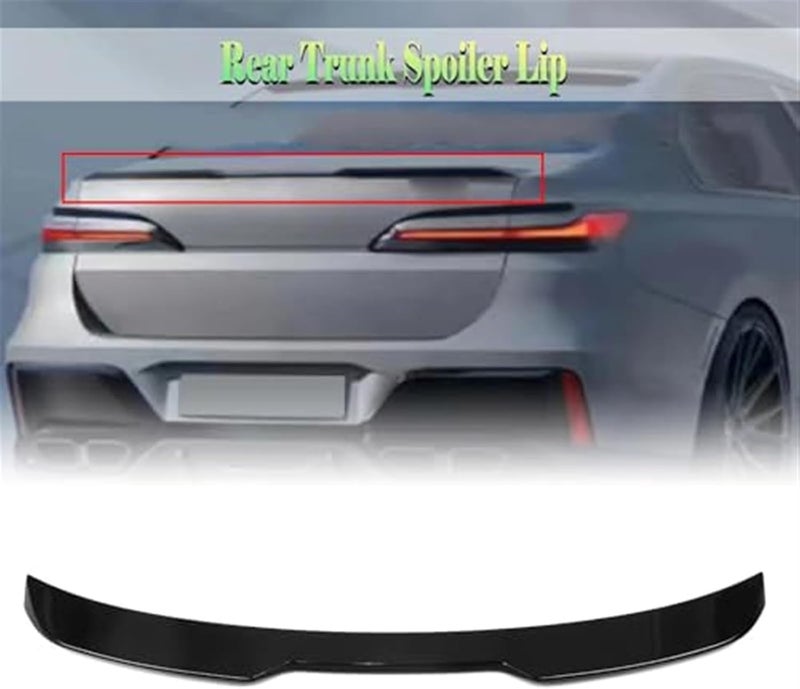 Wivplex Glossy Rear Trunk Spoiler for 7 Series G70 2024 - Image 2