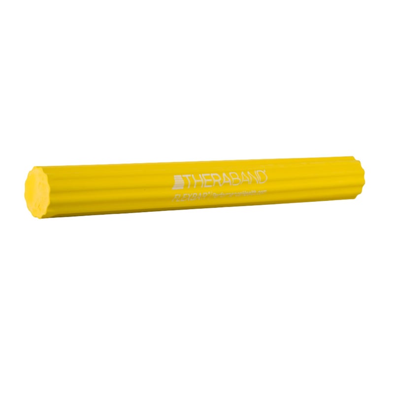 THERABAND FlexBar, Tennis Elbow Therapy Bar, Relieve Tendonitis Pain & Improve Grip Strength, Resistance Bar for Golfers Elbow & Tendinitis, Yellow, Extra Light, Beginner - Image 1