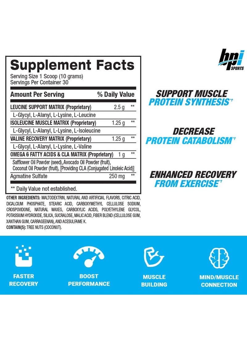 BPI SPORTS - The Original Best BCAA Blue Raspberry Flavor 30 Servings - Image 1