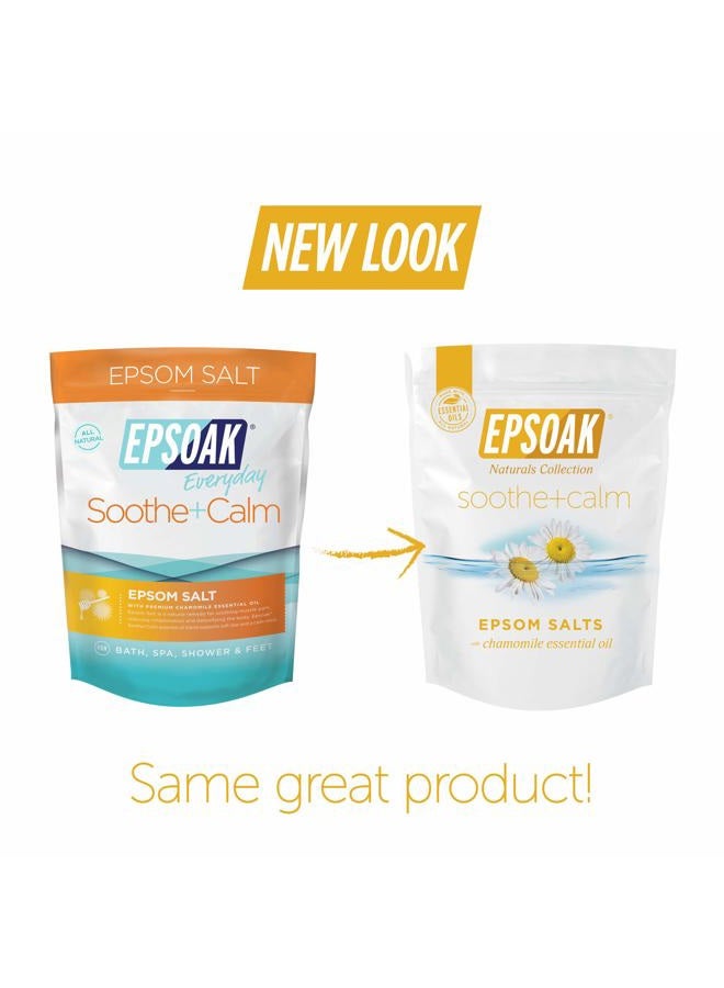 Epsoak Epsom Salt 2 lb. Magnesium Sulfate USP. (Qty. 1 x 2lb. Bag), Soothe + Calm, Resealable Epsom Salt Bag, Made in The USA, Cruelty-Free Certified - Image 2