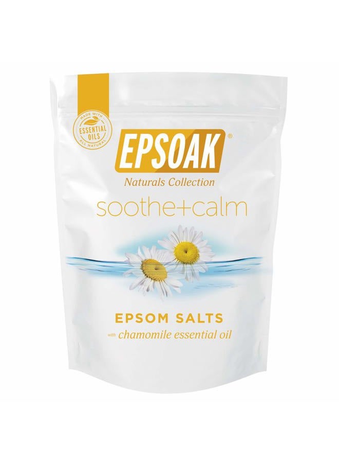 Epsoak Epsom Salt 2 lb. Magnesium Sulfate USP. (Qty. 1 x 2lb. Bag), Soothe + Calm, Resealable Epsom Salt Bag, Made in The USA, Cruelty-Free Certified - Image 1