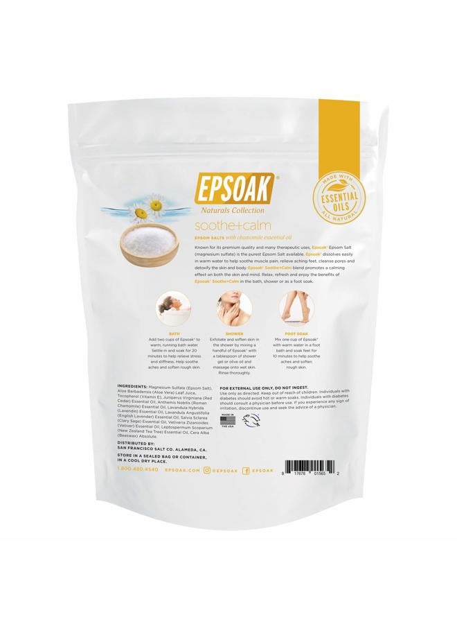 Epsoak Epsom Salt 2 lb. Magnesium Sulfate USP. (Qty. 1 x 2lb. Bag), Soothe + Calm, Resealable Epsom Salt Bag, Made in The USA, Cruelty-Free Certified - Image 4