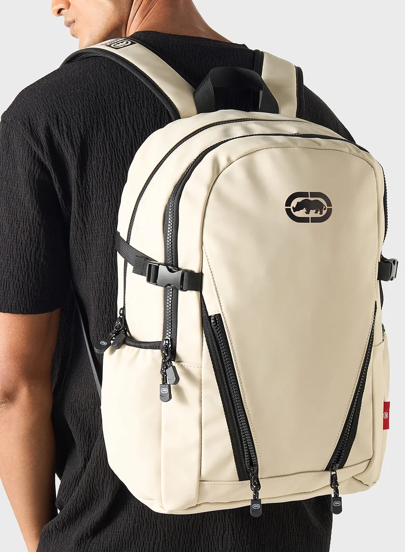 Ecko Unltd. Ecko Solid Backpack with Adjustable Straps and Zip