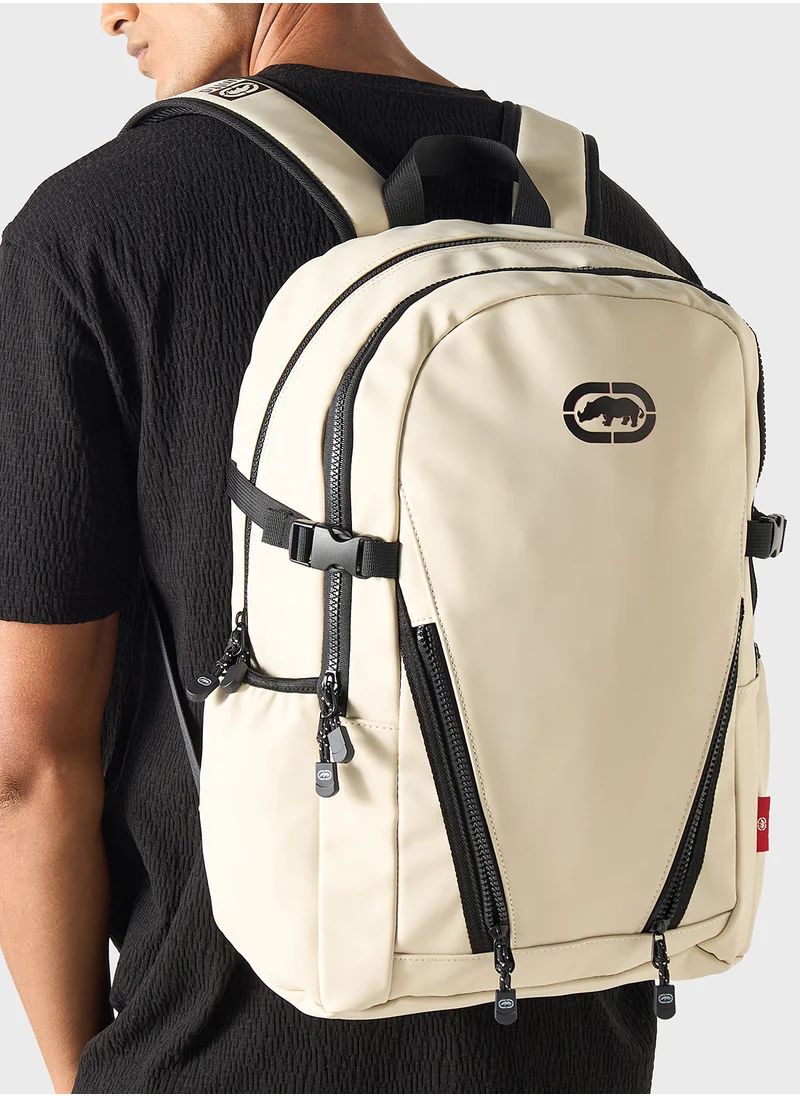 إيكو يو إن إل تي دي. Ecko Solid Backpack with Adjustable Straps and Zip