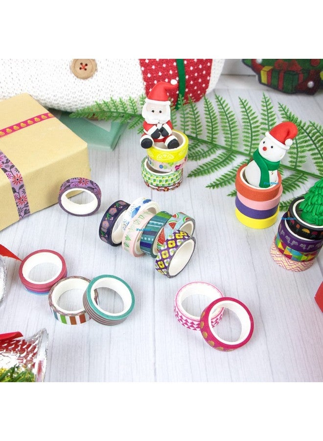 فنبلاست مجموعة شرائط واشي من فن بلاست، مجموعة شرائط واشي لطيفة، شرائط لاصقة زخرفية مصممة خصيصًا للأعمال اليدوية والفنون وسجلات القصاصات والمجلات والمخططات وأدوات القرطاسية للأطفال - أفضل مجموعة هدايا قابلة للإرجاع - 60 قطعة - Image 5