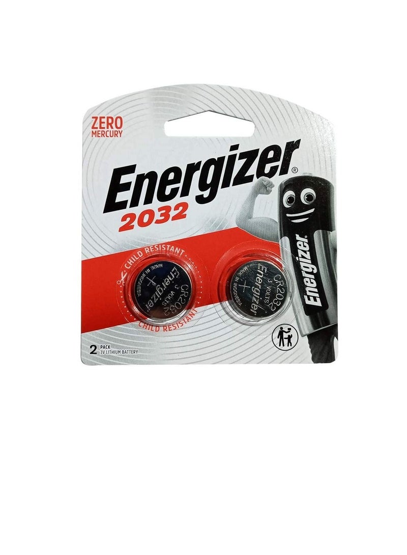 Energizer Energizer ECR 2032BP2 MAX- SP COIN Lithium 3V Batteries, 2 Pieces  - Image 1