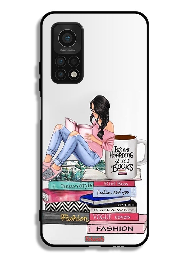Tolwak Xiaomi Mi 10T Pro 5G Protective Case Cover Girl And Fashion Books Art - Image 2
