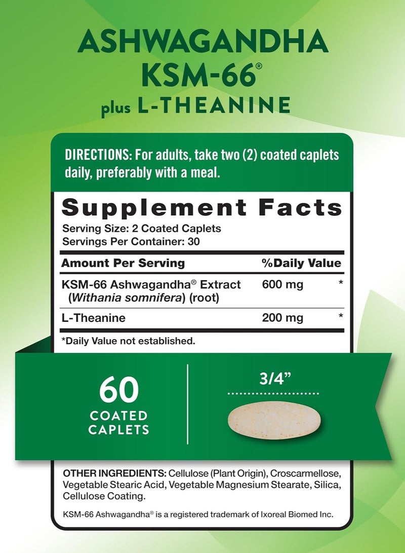 Nature's Truth KSM-66 Ashwagandha 60 Caplets 30 Servings  - Image 2