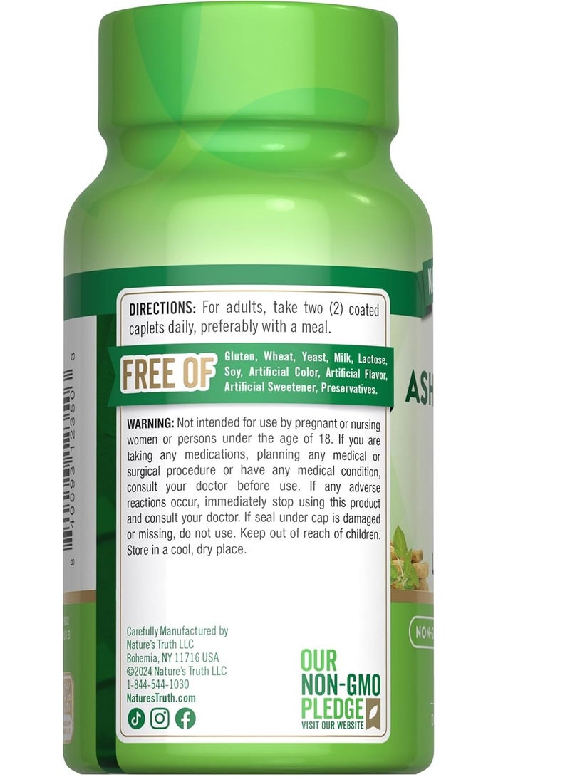 Nature's Truth KSM-66 Ashwagandha 60 Caplets 30 Servings  - Image 3