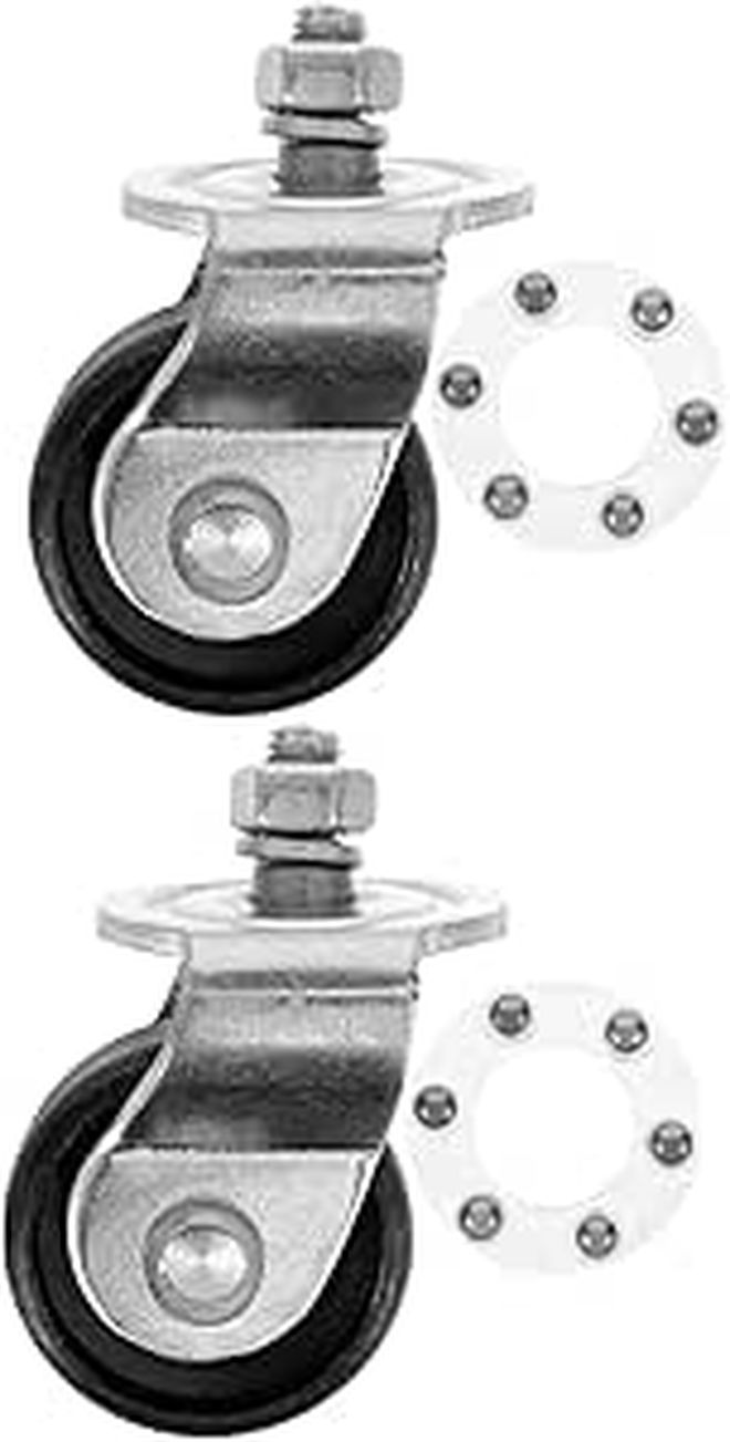 2pcs 2 Ton Swivel Jack Casters Replacement Wheels for Floor Jack Garage Use - Image 1