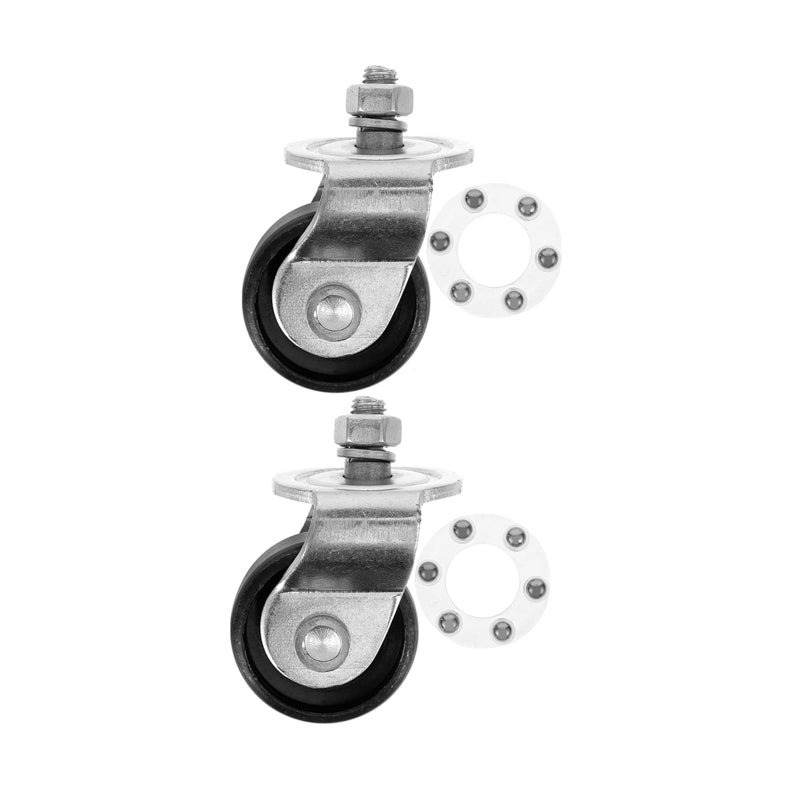2pcs 2 Ton Swivel Jack Casters Replacement Wheels for Floor Jack Garage Use - Image 2