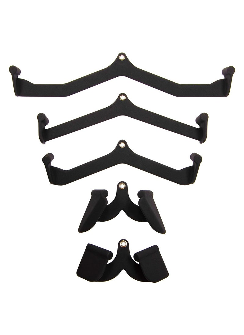 HARLEY FITNESS - Fitness Lat Pulldown Cable Attachments Set (5 Pieces) - Image 1