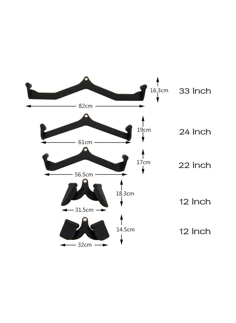 HARLEY FITNESS - Fitness Lat Pulldown Cable Attachments Set (5 Pieces) - Image 1