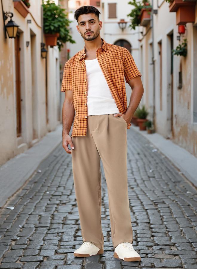 Lee Cooper Regular Fit Checked Collared Shirt with Chest Pocket - Image 2