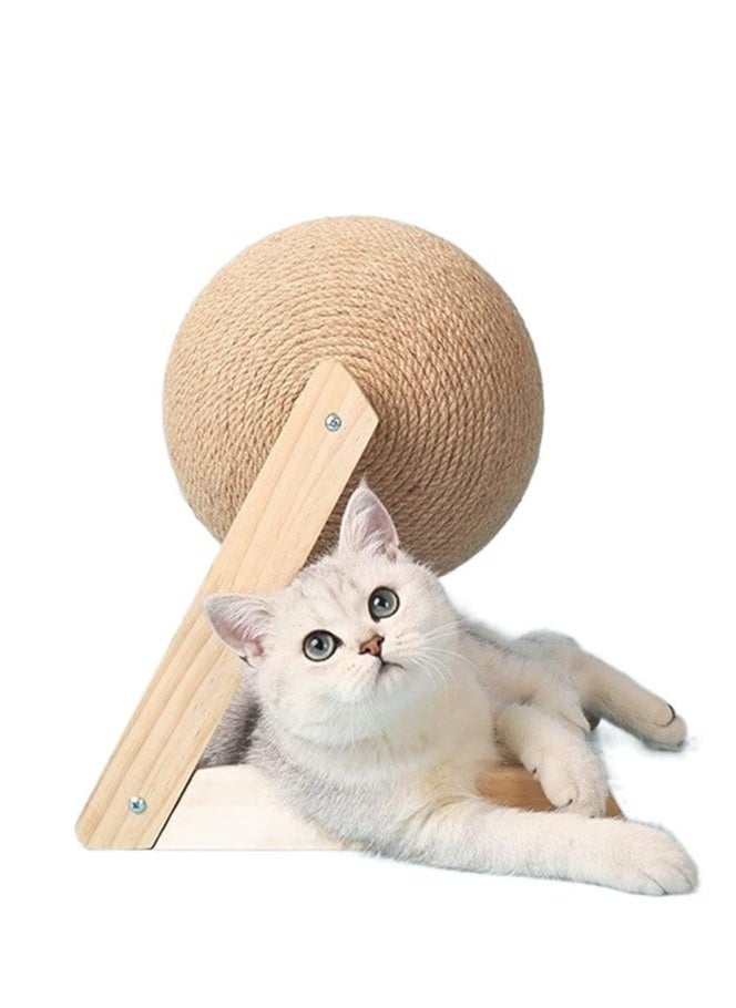 ARNOTEC Cat Scratching Ball Toy Sisal Kitten Rope Ball Board Grinding Paws Toys Cat Climbing Frame Durable Cat Scratch Pet Supplies (Size : L-shape)  - Image 1