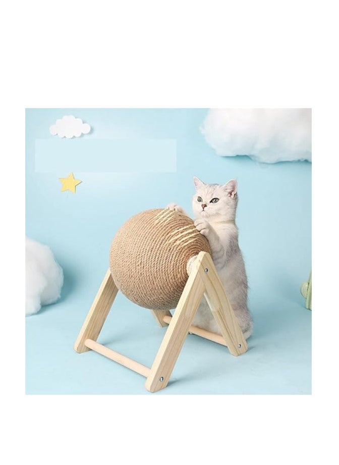 ARNOTEC Cat Scratching Ball Toy Sisal Kitten Rope Ball Board Grinding Paws Toys Cat Climbing Frame Durable Cat Scratch Pet Supplies (Size : L-shape)  - Image 2