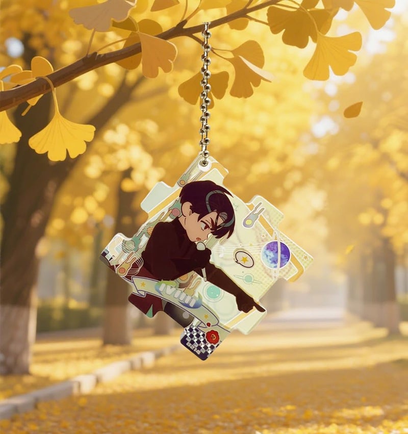 YJacuing Anime Alien Stage Duet Series Mystery Blind Bag Acrylic Keychain, Officially Licensed Puzzle Piece Couple Gift (Single Bag, Contains One Random Character) - Image 3