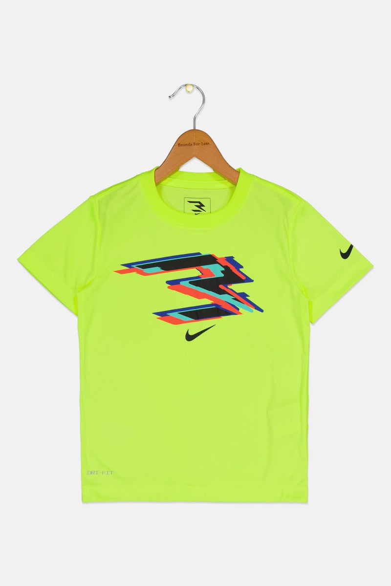 Nike 3Brand by Russell Wilson Toddlers Boy Short Sleeve Outdoor T-shirt, Lime Green - Image 1