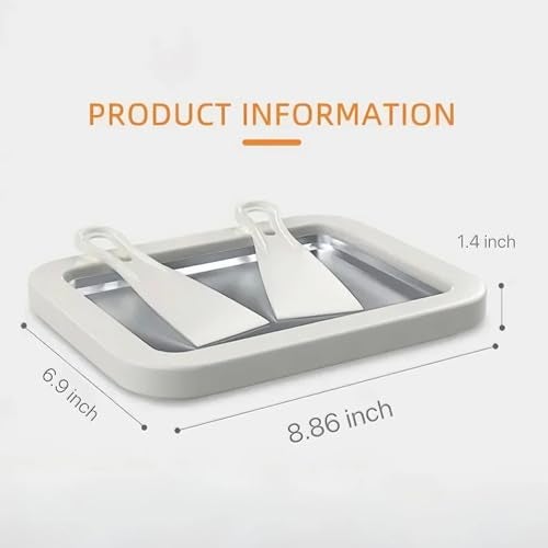 Laveant Ice Cream Roll Maker Rolled Ice Cream Machine, Sweet Spot Pan, Instant Cold Plate, Ideal for Making Rolled Ice Cream Soft Serve Slushies Frozen Yogurt Sorbet and Gelato (Summer Blue) - Image 5
