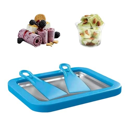 Laveant Ice Cream Roll Maker Rolled Ice Cream Machine, Sweet Spot Pan, Instant Cold Plate, Ideal for Making Rolled Ice Cream Soft Serve Slushies Frozen Yogurt Sorbet and Gelato (Summer Blue) - Image 1