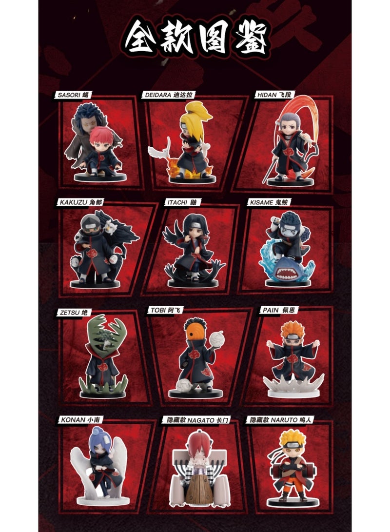 Naruto Shippuden Akatsuki Itachi Uchiha Confirmed Figure, Pre‑opened Box Collectible Model with Crow Wing Effect Base, PVC Desktop Ornament 15+ - Image 2