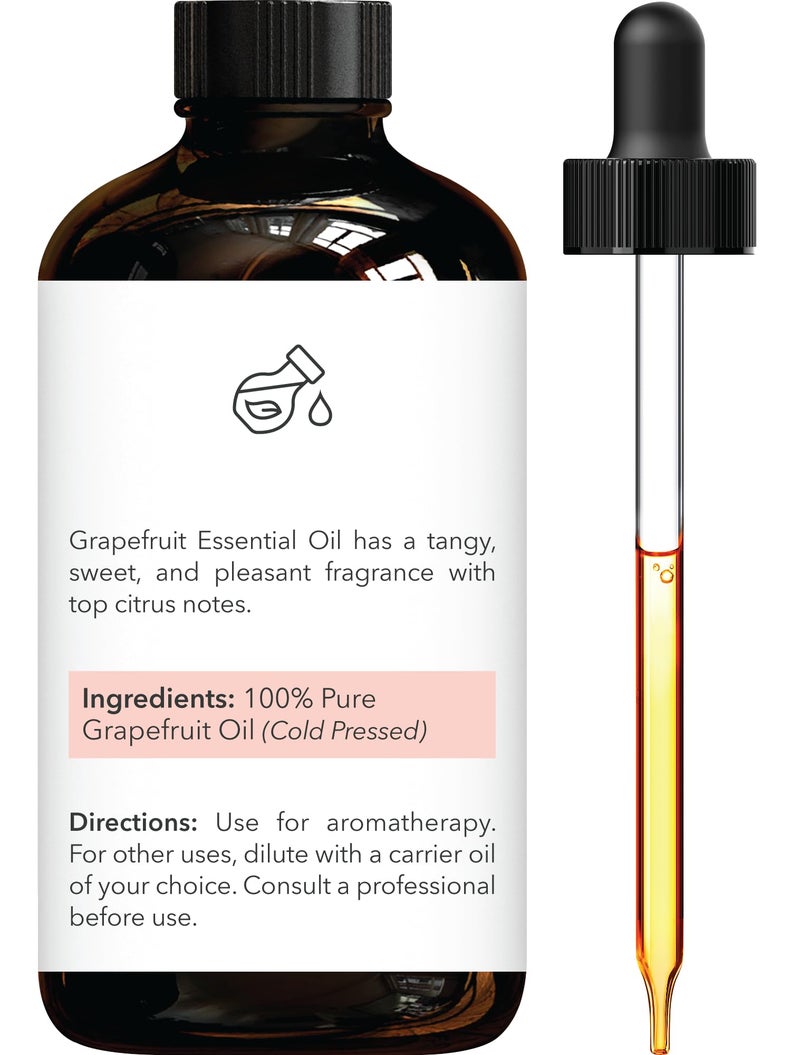 Brooklyn Botany Grapefruit Essential Oil - Huge 4 Fl Oz - 100% Pure and Natural - Premium Grade with Dropper - for Aromatherapy and Diffuser - Image 2