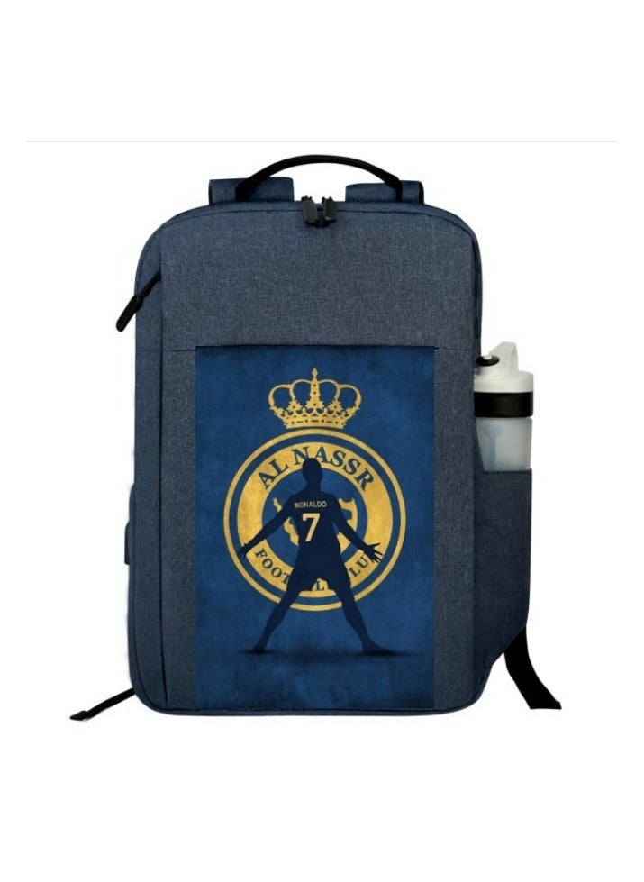 Eazy Kids Exclusive Custom Designed from Dubai, C Ronaldo Backpack With Anti-Microbial Material 