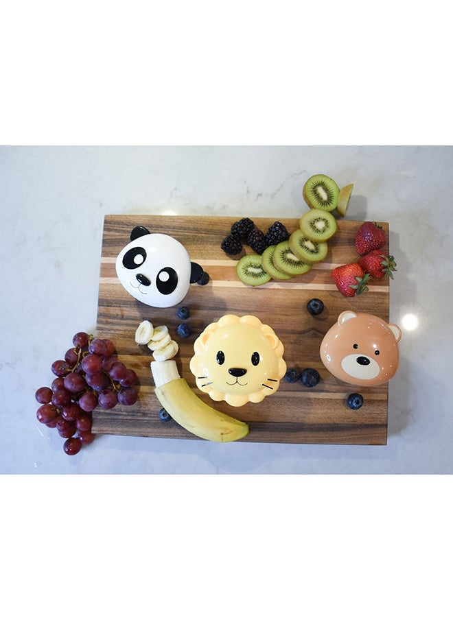 melii - Animal Snack Containers - Adorable, Airtight, and Leakproof Designs for Kids - BPA Free, Easy Clean, Perfect for On the Go Snacking and Lunch Boxes - Brown - Image 1