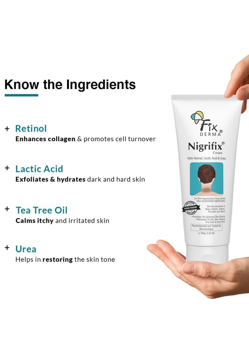 FIXDERMA Fixderma Nigrifix cream for Acanthosis Nigricans | Underarm Cream Effective for Armpit, Knees, Elbows & Knuckles | Dermatologist Tested - 3.52 OZ  - Image 4