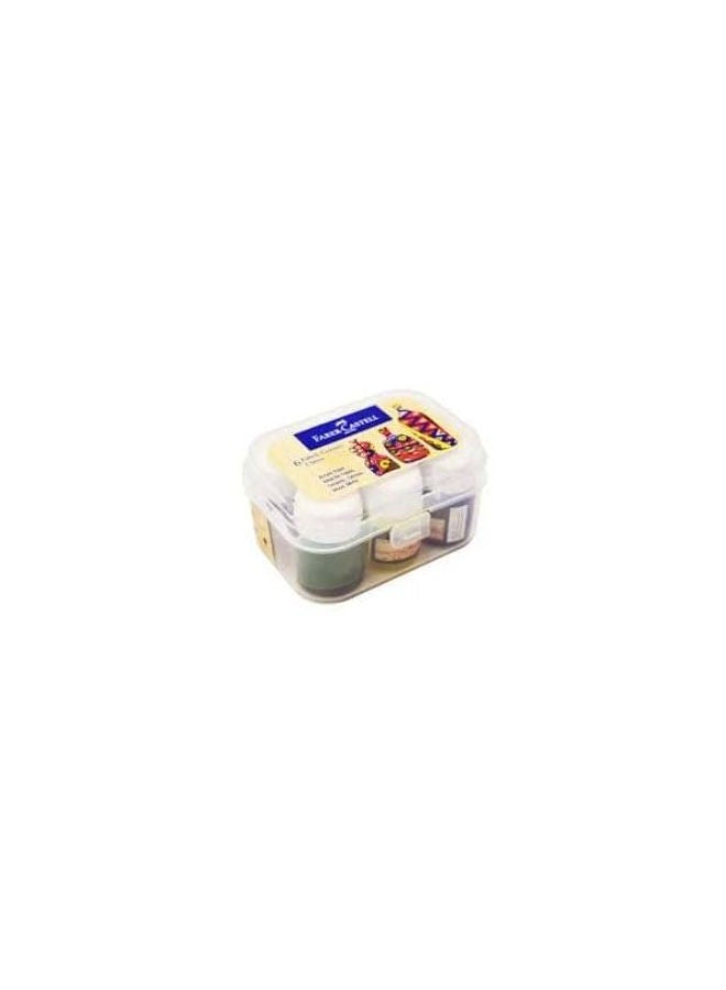 FABER-CASTELL Fabric Metallic Colours Set 10Ml 6 Colors Plastic Box - Image 3