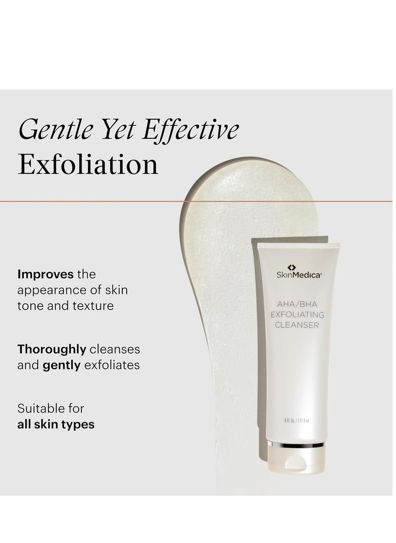 Skinmedica SkinMedica AHA/BHA Exfoliating Cleanser - Gently Scrub Away Dead Skin with Exfoliating Face Wash Cleanser, Improving the Appearance of Skin Tone and Texture, 6 Fl Oz  - Image 3