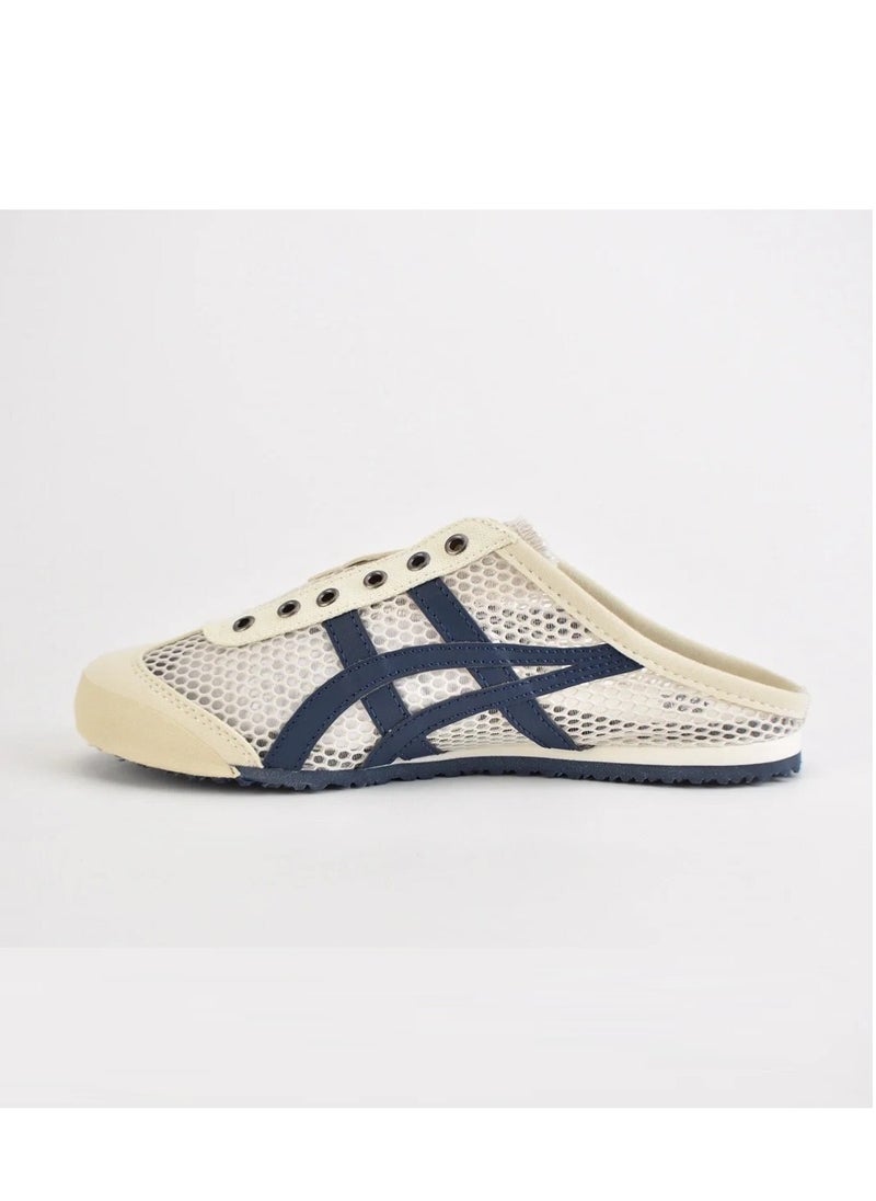 Onitsuka Tiger Men and Women Mexico66 Sabot - Slip On Cool Summer Casual Sandals Athlesiure/Colorblock Sneakers Shoes Beige/Navy  - Image 1