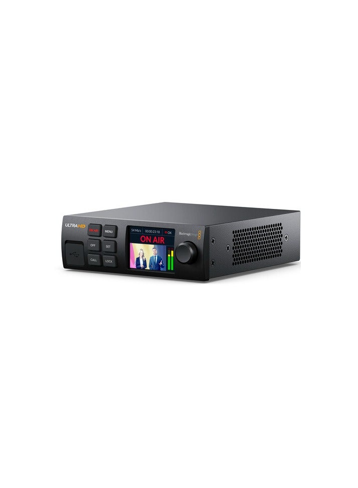Blackmagic Streaming Encoder 4K – HD / Ultra HD H.264 & H.265 Live Streamer with 12G-SDI, SRT & RTMP