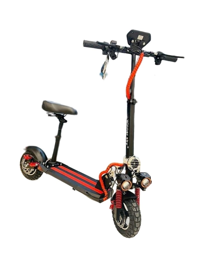 Winner Sky Electric Scooter with Bluetooth Motor 1000W and Long Lasting Battery Red  - Image 1
